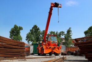 Telescopic loader construction.