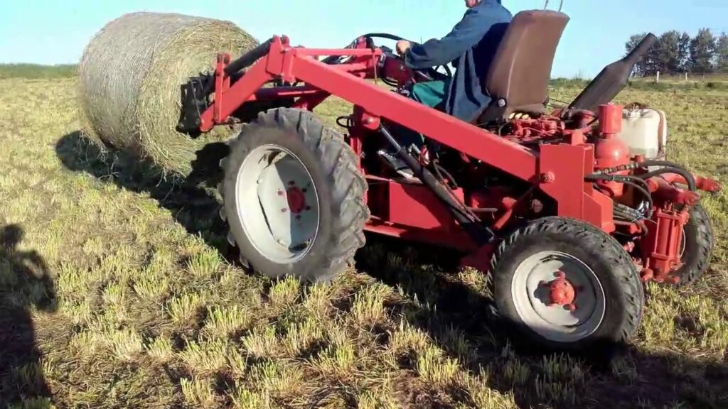 loader during work in the field