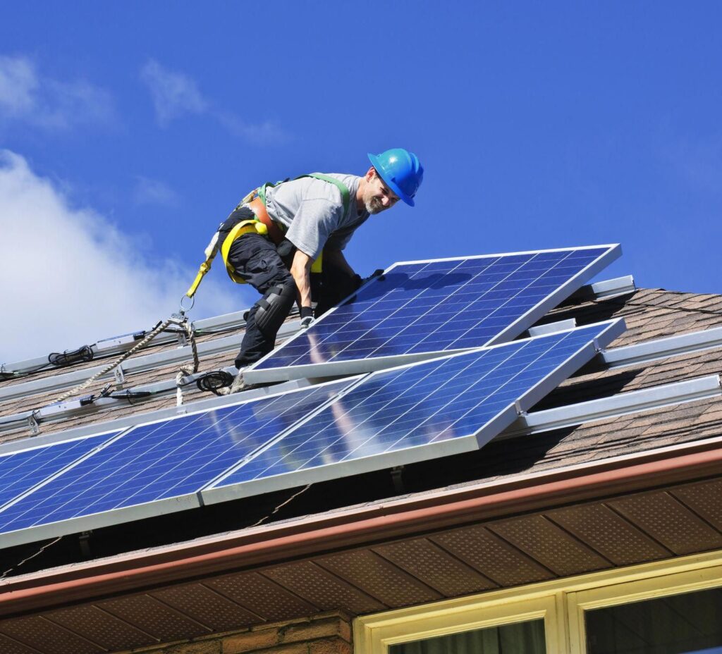 installation of photovoltaic panels